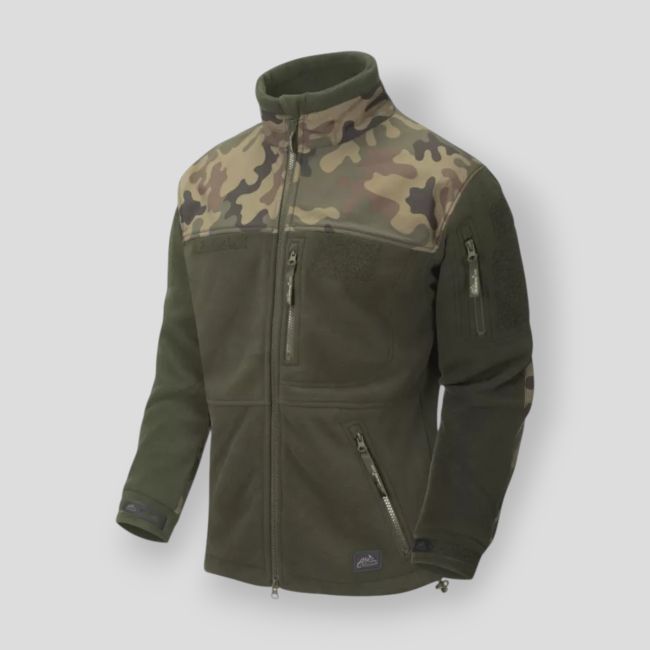Polnische Infanterie Jacke - Fleece - Olivgrün/Polnisch - Helikon