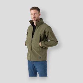 Gunfighter Jacke - Winddicht Shark Skin - Adaptive Grün - Helikon