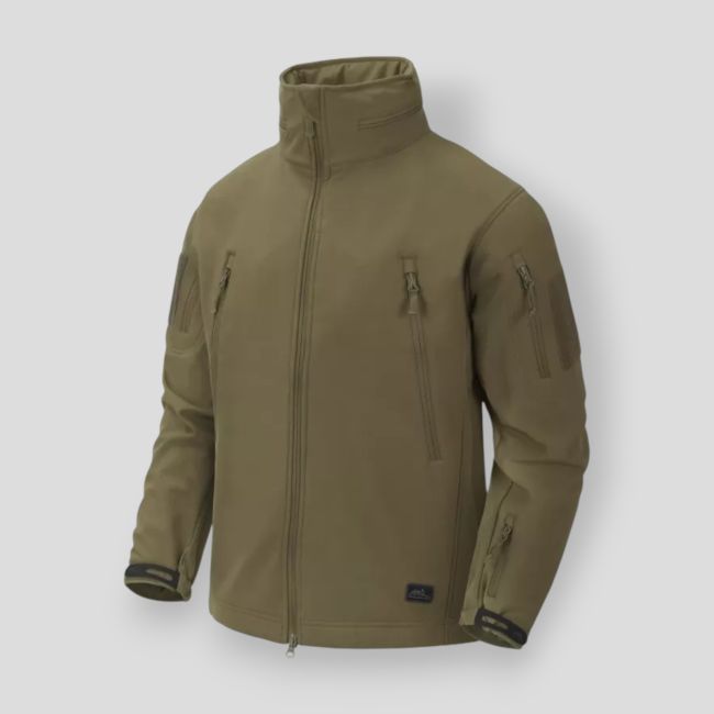 Gunfighter Jacke - Winddicht Shark Skin - Adaptive Grün - Helikon