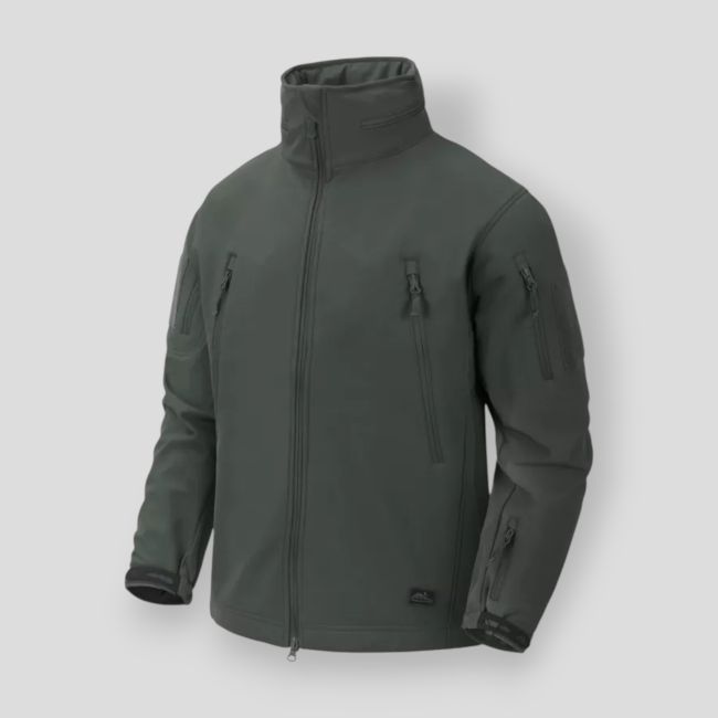 gunfighter jacket - shark skin windblocker - foliage green - helikon