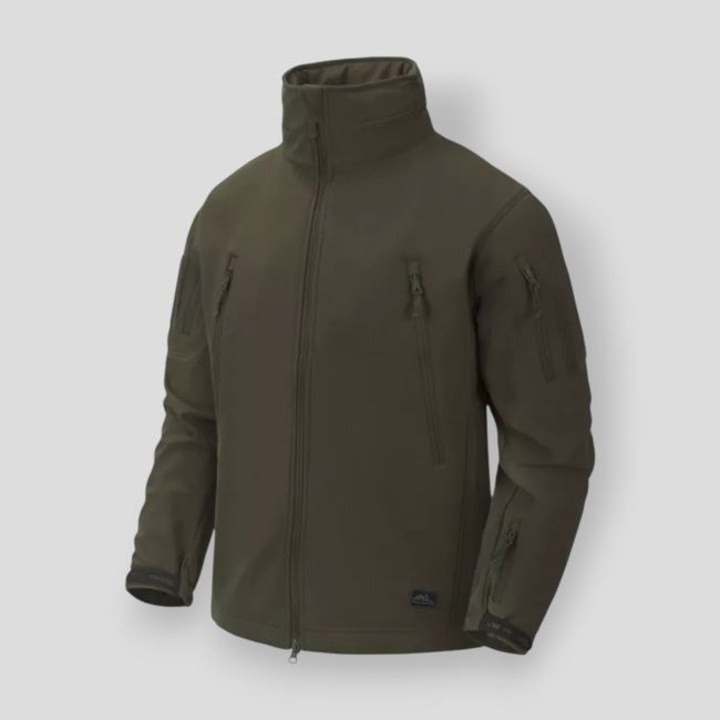 Kurtka gunfighter - Wiatrówka shark skin - Zielony tajga - Helikon