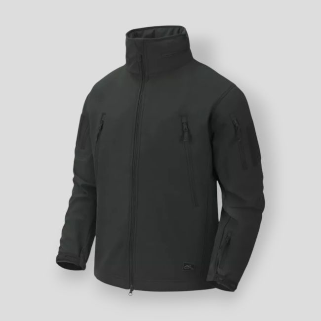 gunfighter jacket - shark skin windblocker - jungle green - helikon