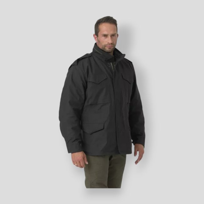 Veste m65 - Nyco satiné - Noir - Helikon