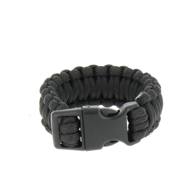Bransoleta Paracord 2,2cm Czarna - MilTec