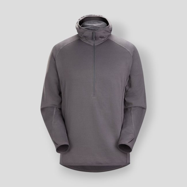 Sweat à capuche Delta AR 1/2 zip - Wolf - Arc'Teryx Pro
