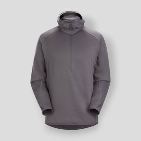 Kapuzensweatshirt Delta AR 1/2 Reißverschluss - Wolf - Arc'Teryx Pro
