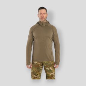 Kapuzensweatshirt Delta AR 1/2 Reißverschluss - Wüstenkrokodil - Arc'Teryx Pro