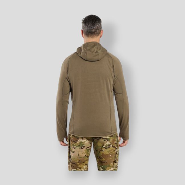 Kapuzensweatshirt Delta AR 1/2 Reißverschluss - Wüstenkrokodil - Arc'Teryx Pro
