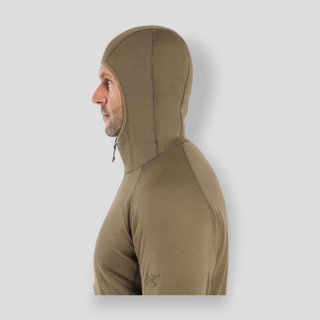 Sweat à capuche Delta AR 1/2 zip - Désert Crocodile - Arc'Teryx Pro