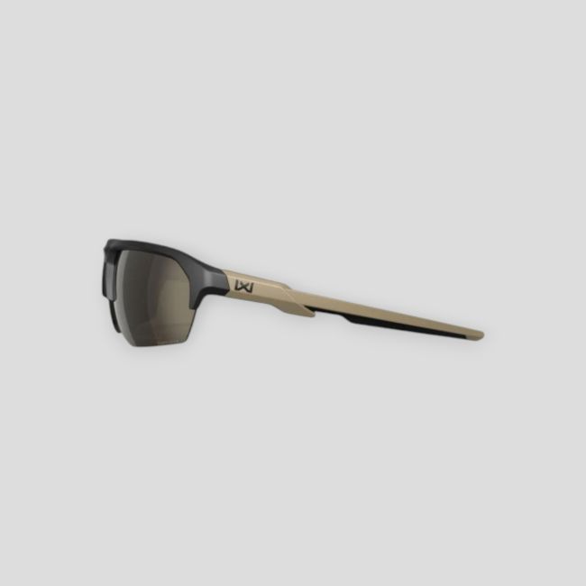 Óculos de proteção balística Jakl (lentes Captivate™ espelho Cinzento Tungstênio) - Preto/Tan - Wiley X