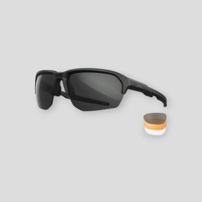 Occhiali di protezione balistica Jakl (kit 3 lenti Grigio/Incolore/Ruggine) - Nero - Wiley X