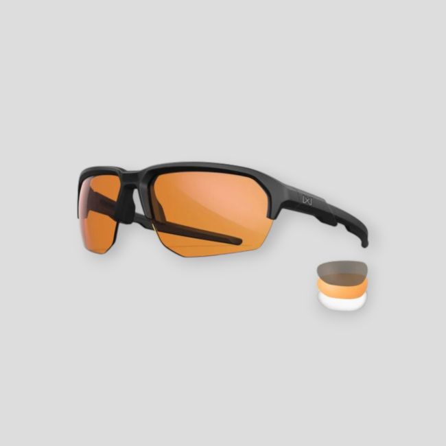 Gafas de protección balística Jakl (kit 3 lentes Gris/Incoloras/Oxidadas) - Negro - Wiley X