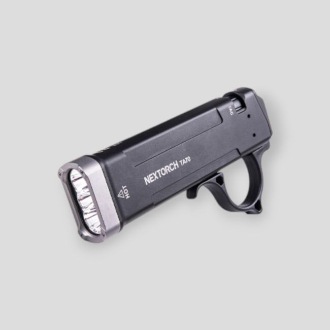 Oplaadbare extra-platte zaklamp TA70 (3 500 lumen) - Zwart - Nextorch