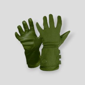 Gants longs à fenêtre en cuir OG39 - Vert Olive - Vega Holster