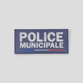 Fascia velcro in gomma POLICE MUNICIPALE 13x6cm - GK