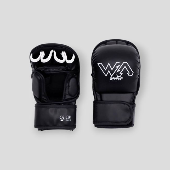MMA Sparring-Handschuhe aus Polyurethan Touch - Schwarz - Whipup
