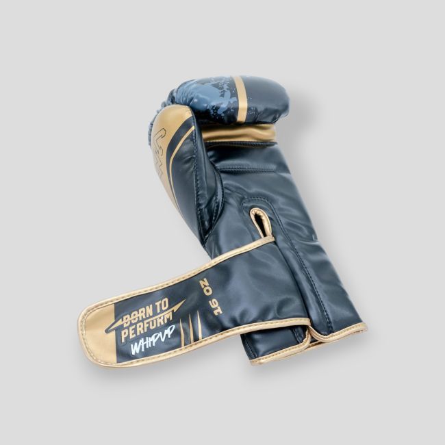 Guanti da boxe in poliuretano Performer - Nero/Oro - Whipup
