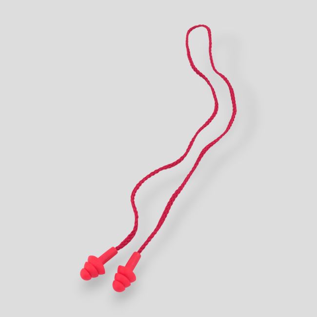 Par de tapones para oídos anti-ruido reutilizables - Rojo - Patrol Equipement