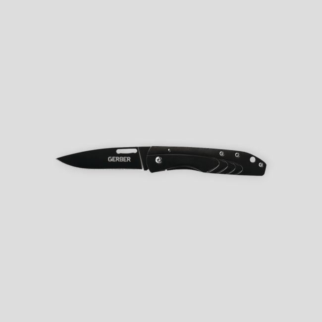 Navaja de bolsillo plegable STL 2,5 (hoja 6,6cm) - Negro - Gerber