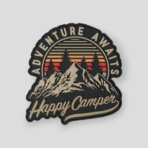 Patch 3D in PVC con velcro Happy Camper - 101 Inc