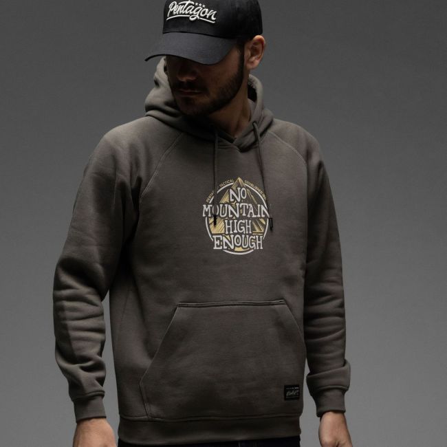 Kapuzensweatshirt Phaeton No Mountain - Aschgrau - Pentagon