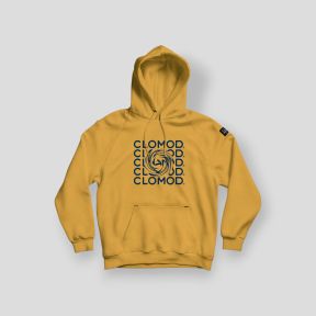 Sweat à capuche Twirl - Jaune Moutarde - CloMod