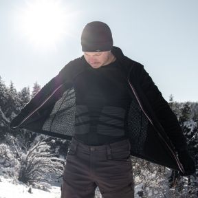 Sweat à capuche zippé Teddy Polartec® Alpha™ - Noir - Pentagon