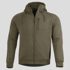 Bluza z kapturem na zamek Leonidas 2.0 - RAL7013 - Pentagon
