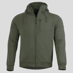 Sweat à capuche zippé Leonidas 2.0 - Camo Green - Pentagon