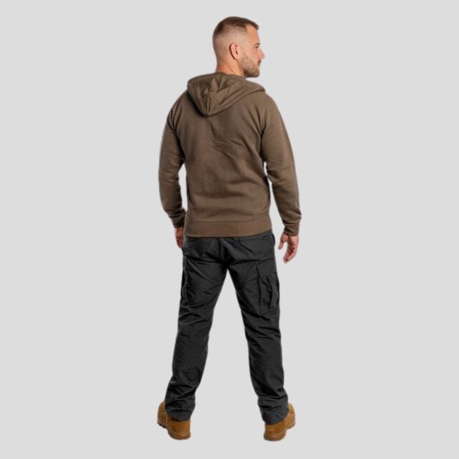 Hoodie met rits Leonidas 2.0 - Aardbruin - Pentagon