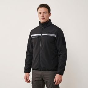 Veste polaire Sécurité Privée avec bande HV Safetek - Noir - GK