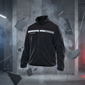 Polaire vest Privébeveiliging met HV-band Safetek - Zwart - GK