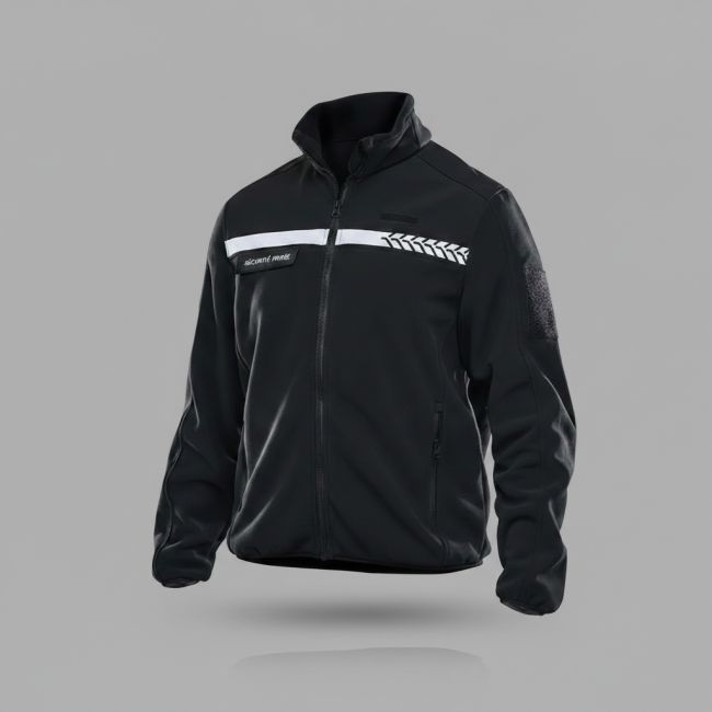 Veste polaire Sécurité Privée avec bande HV Safetek - Noir - GK