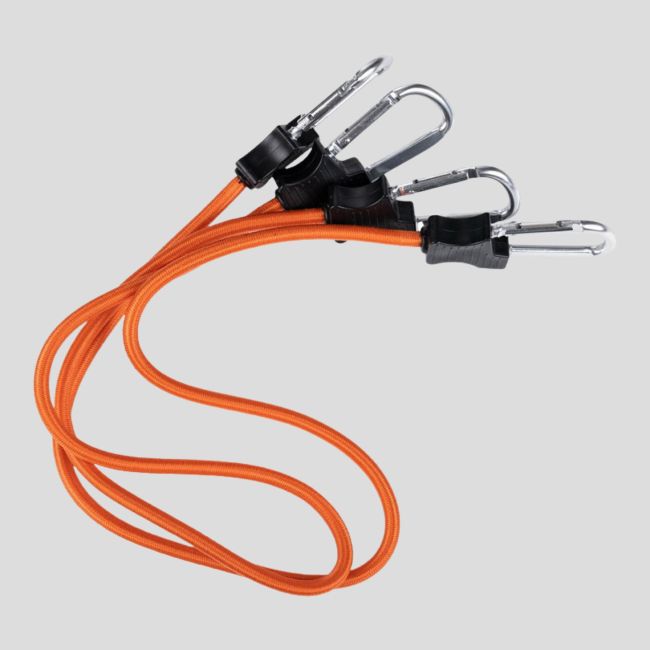 Lot de 2 tendeurs mousquetons 90cm - Orange - Fosco Industries