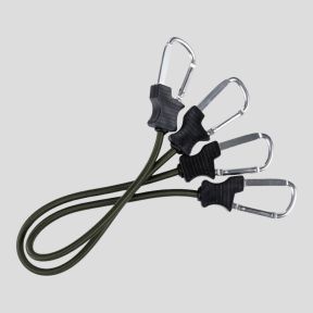 Lot de 2 tendeurs mousquetons 90cm - Vert Olive - Fosco Industries