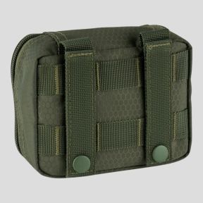 Tasca portaoggetti trasparente Molle 15x12cm - Verde Oliva - 101 Inc