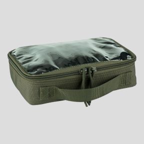 Tasca portaoggetti trasparente Molle 23x16cm - Verde Oliva - 101 Inc