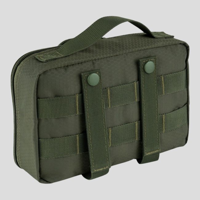 Transparante Molle opbergzak 23x16cm - Olijfgroen - 101 Inc