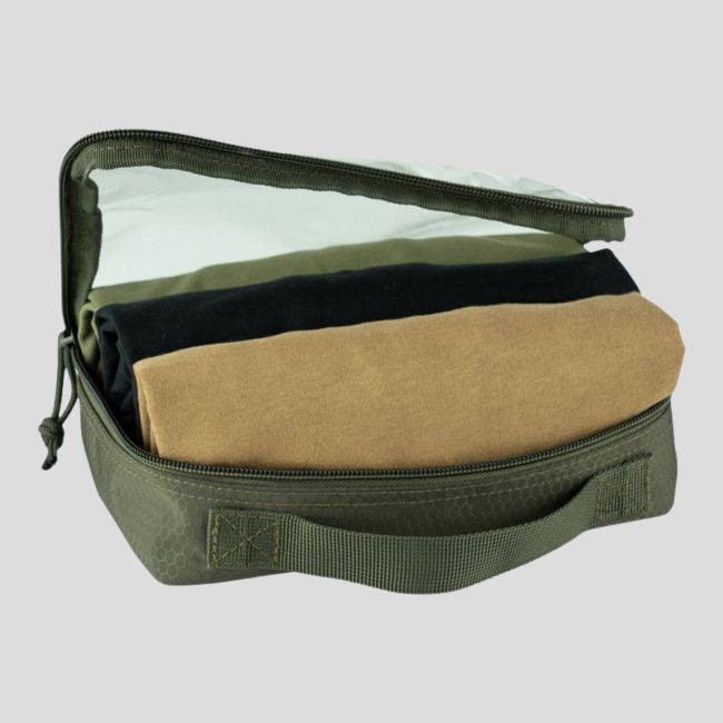 Poche de rangement transparente Molle 23x16cm - Vert Olive - 101 Inc