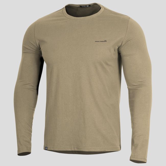 T-shirt Ageron 2.0 z długim rękawem - Khaki - Pentagon