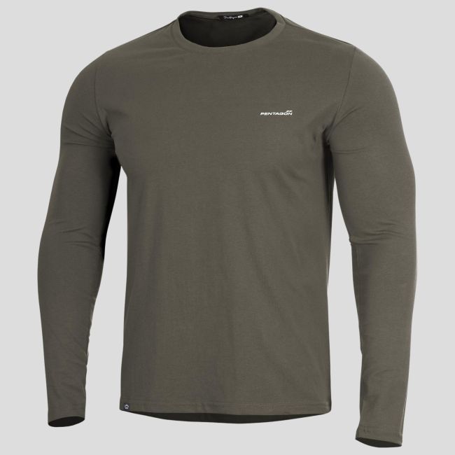 T-shirt Ageron 2.0 z długim rękawem - RAL7013 - Pentagon