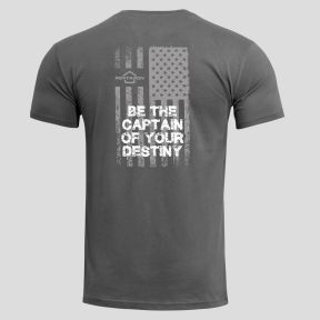 T-shirt Ageron American Flag - Wolf Grey - Pentagon