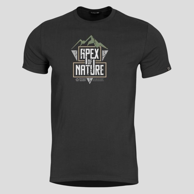 T-Shirt Ageron Apex Of Nature - Schwarz - Pentagon