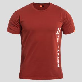 Ageron T-Shirt Pentagon Vertical Maroon Red - Pentagon