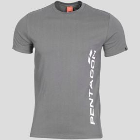 T-shirt Ageron avec logo vertical - Wolf Grey - Pentagon