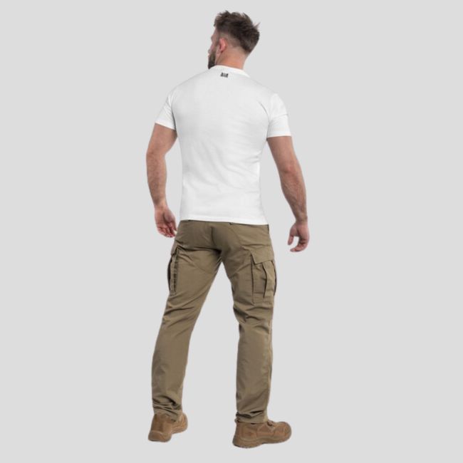 T-shirt Ageron z pionowym logo - Biały - Pentagon