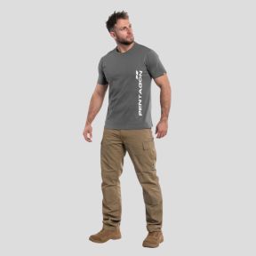 T-shirt Ageron avec logo vertical - Wolf Grey - Pentagon