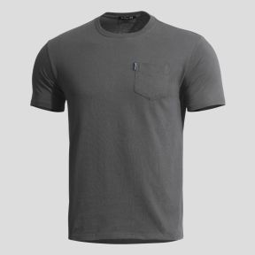 T-Shirt Ageron mit Tasche - Wolf Grey - Pentagon