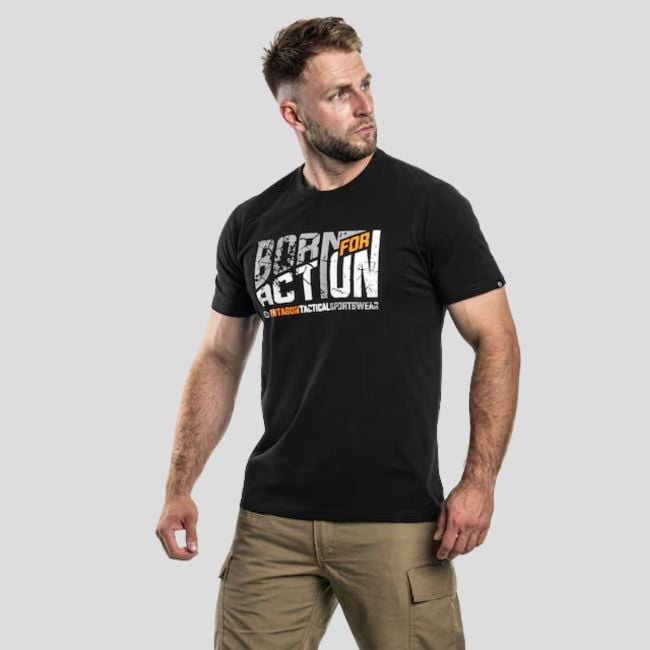 T-shirt Ageron Born For Action - Noir - Pentagon