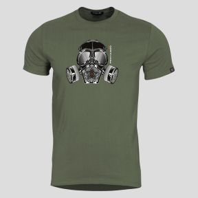 T-shirt Ageron Gas Mask - Vert Olive - Pentagon